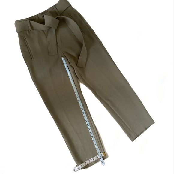 Aritzia Wilfred High waisted Crepe Tie Front Pant in Taupe Sz 2 - Picture 4 of 6